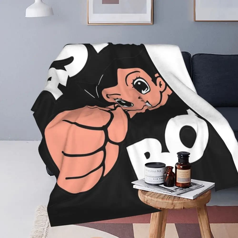 Anime Astro Boy Black Blanket — detail 2