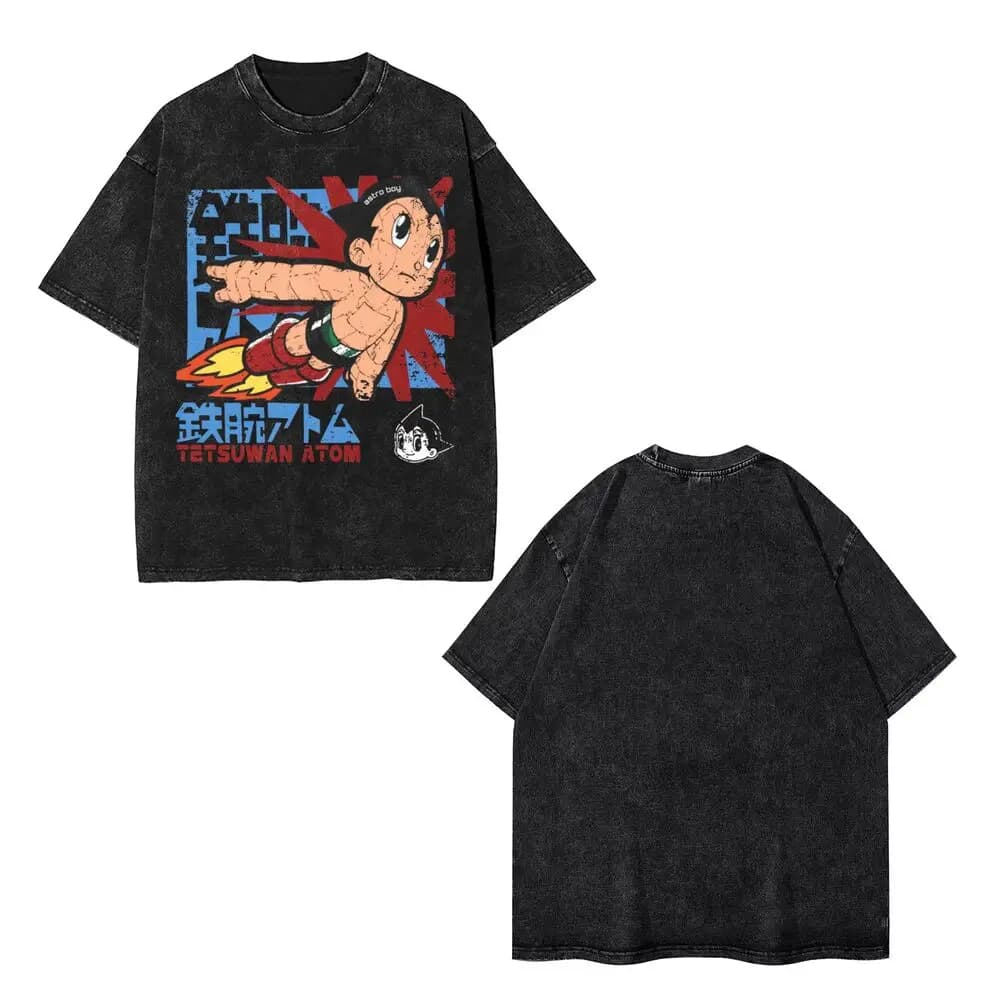 Anime Astro Boy Mighty Atom Short Sleeve T-Shirt — detail 1