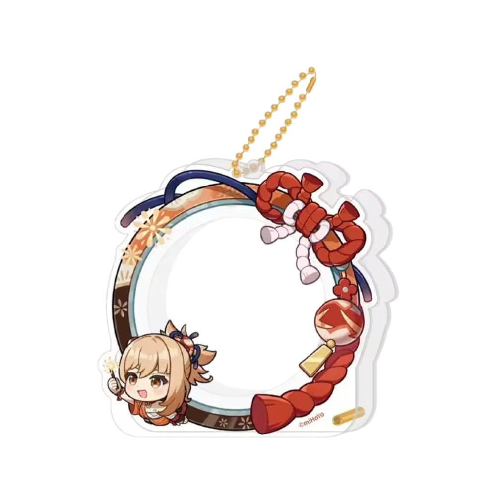 Anime Genshin Impact Yoimiya Acrylic Storage Keychain — detail 1
