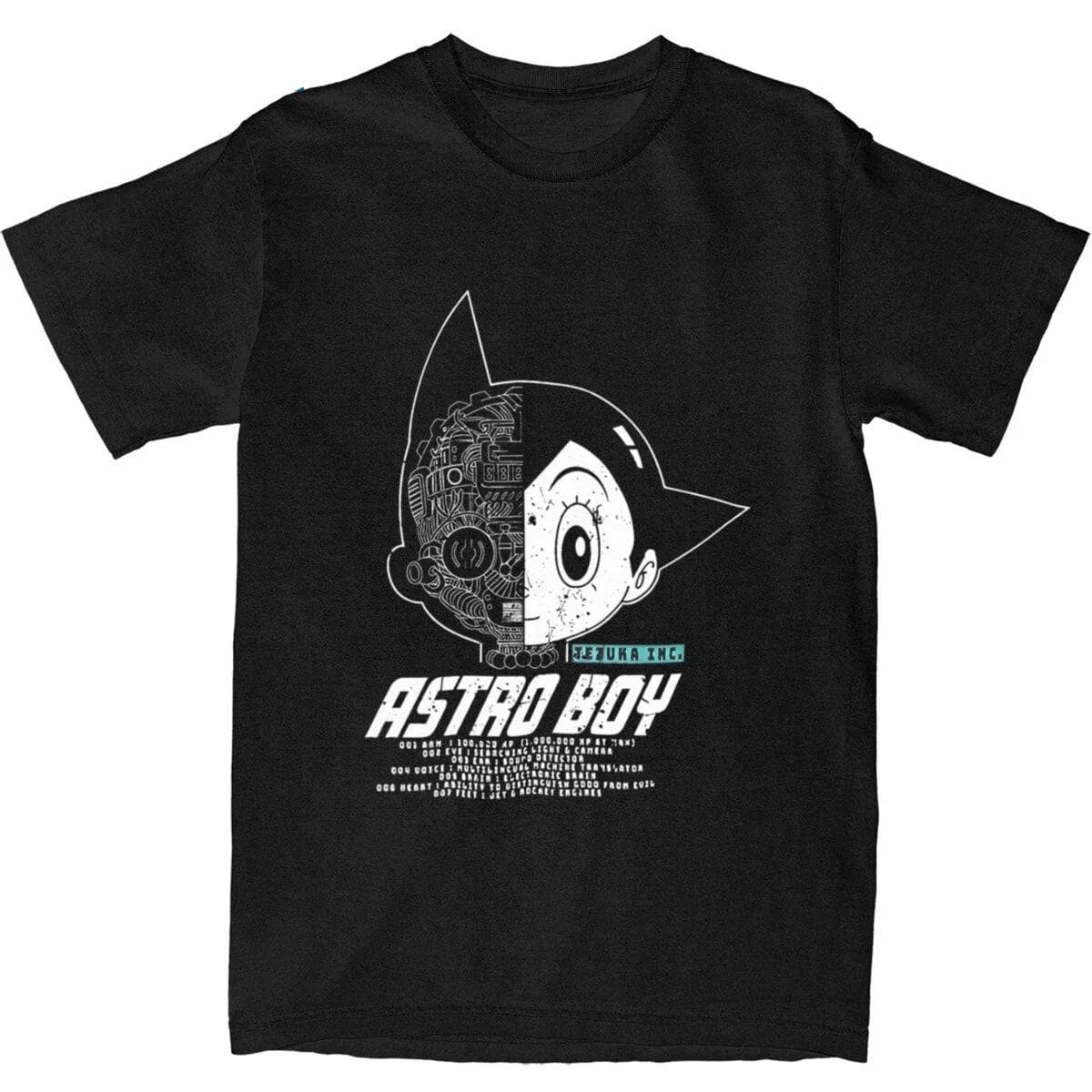 Astro Boy Anime Printed Short Sleeve T-Shirt
