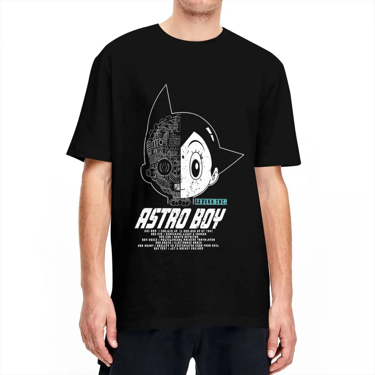 Astro Boy Anime Printed Short Sleeve T-Shirt — detail 1