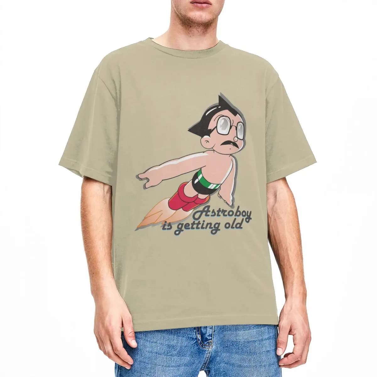 Anime Astro Boy Round Neck T-Shirt — detail 2