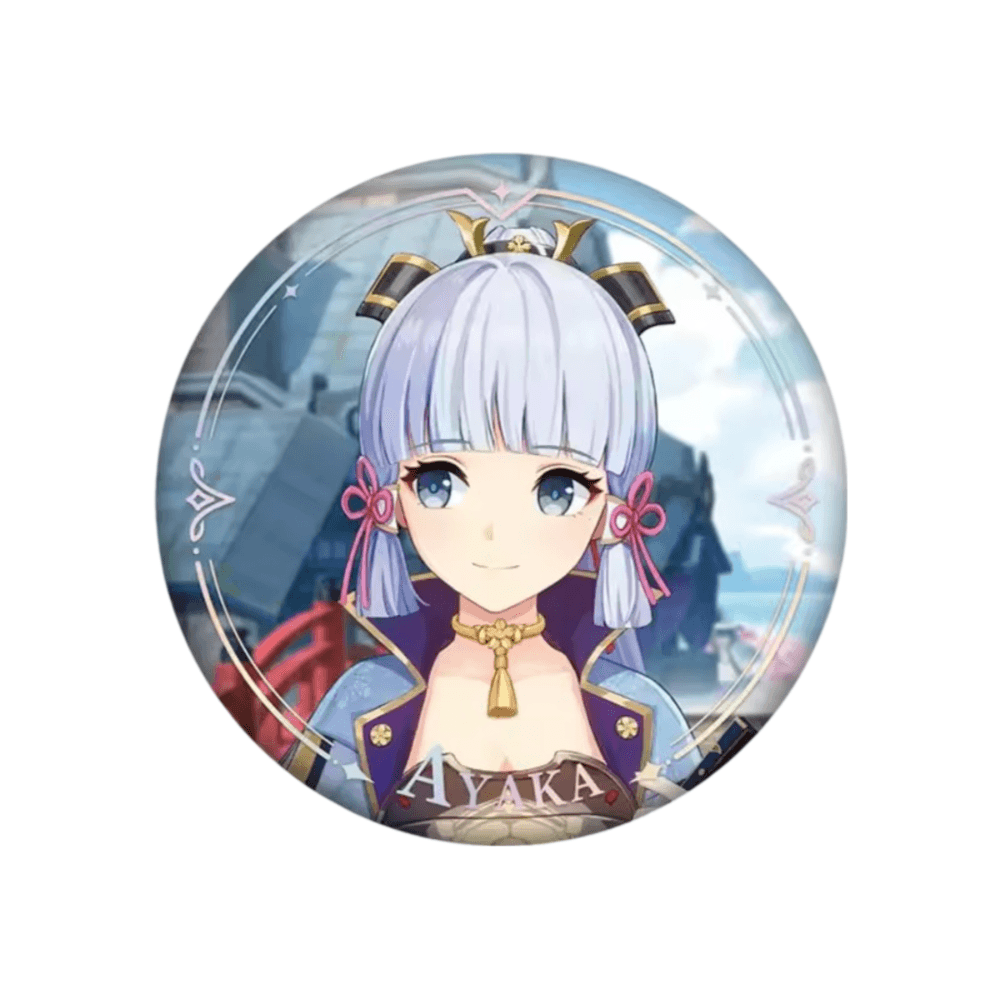 Anime Genshin Impact Ayaka Original Authentic Badge
