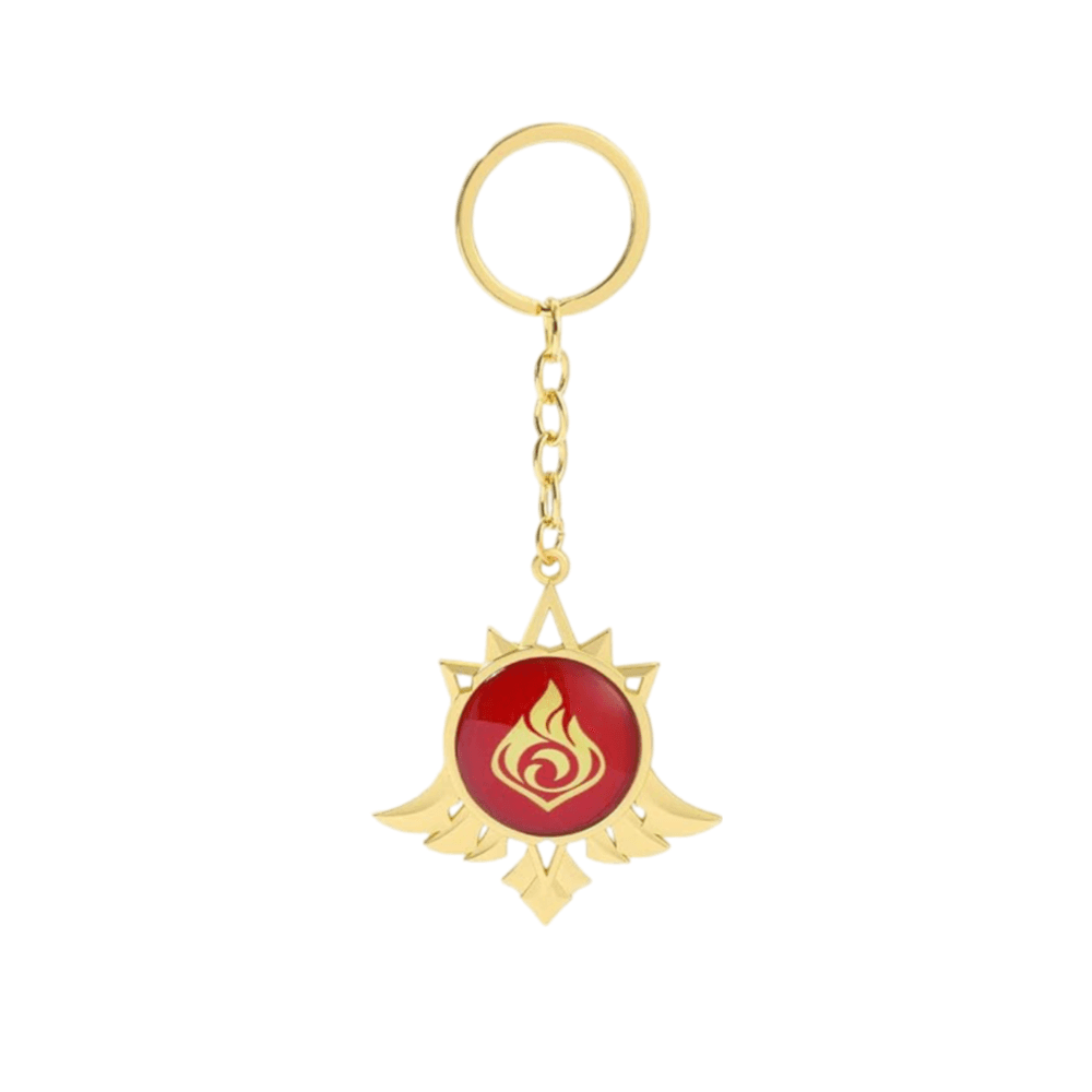 Anime Genshin Impact Pyro Keychain