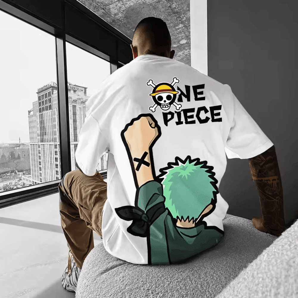Anime One Piece Roronoa Zoro Polyester T-Shirt