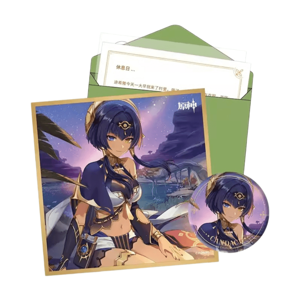 Anime Genshin Impact Candace Birthday Gift Box Set