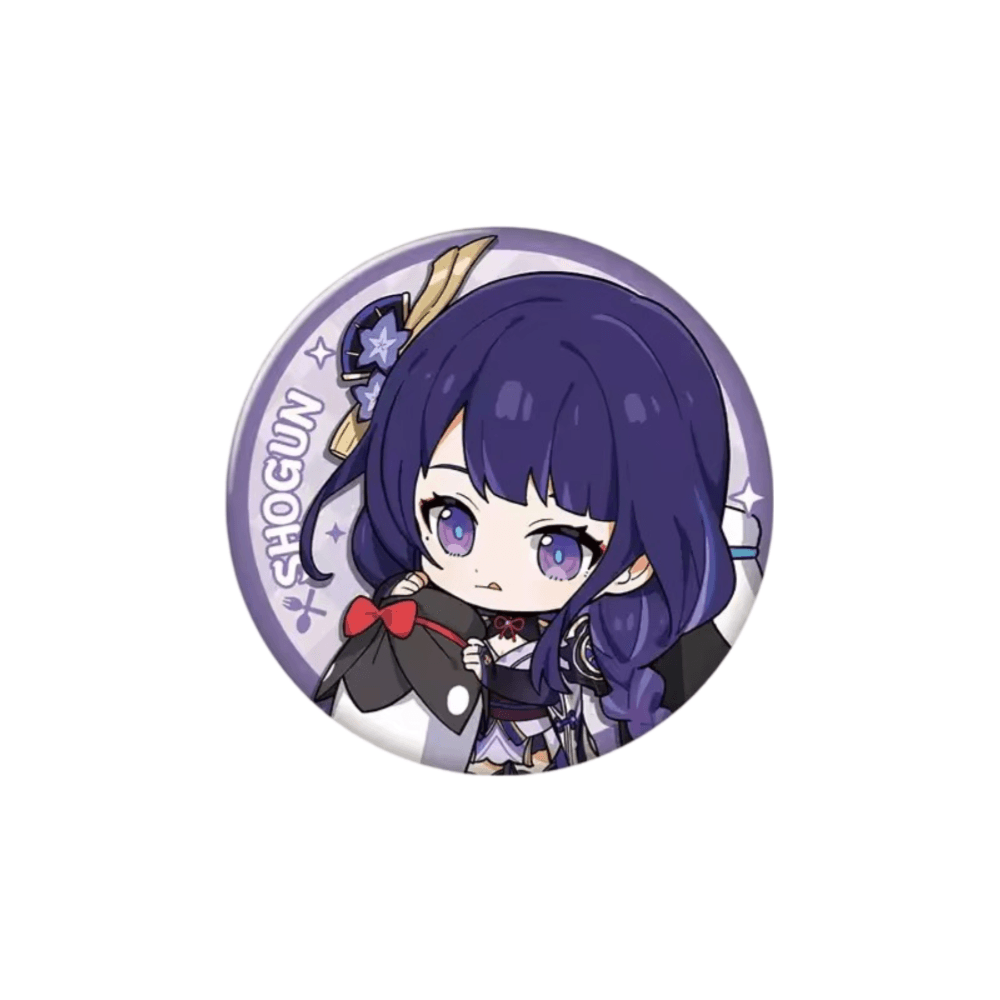 Genshin Impact Raiden Shogun Anime Badge