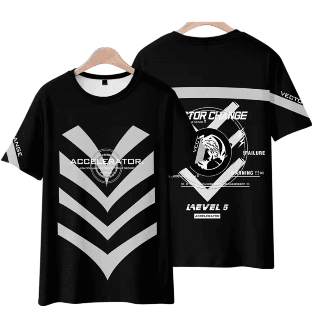 Anime A Certain Magical Index Accelerator Black T-Shirt