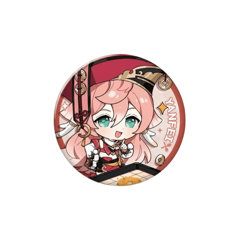 Anime Genshin Impact Yanfei Badge Pin