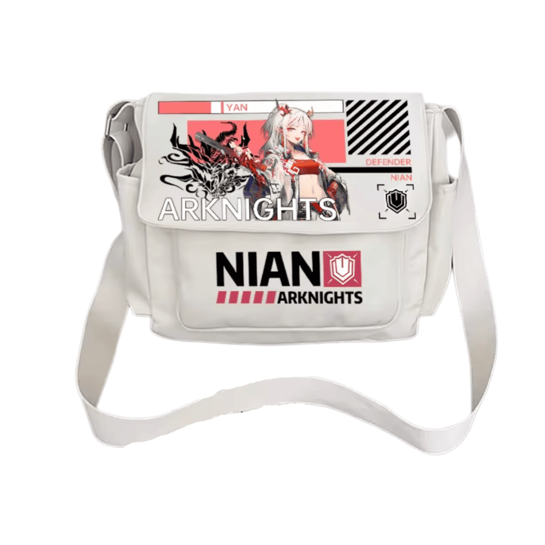 Anime Arknights Nian White Shoulder Bag