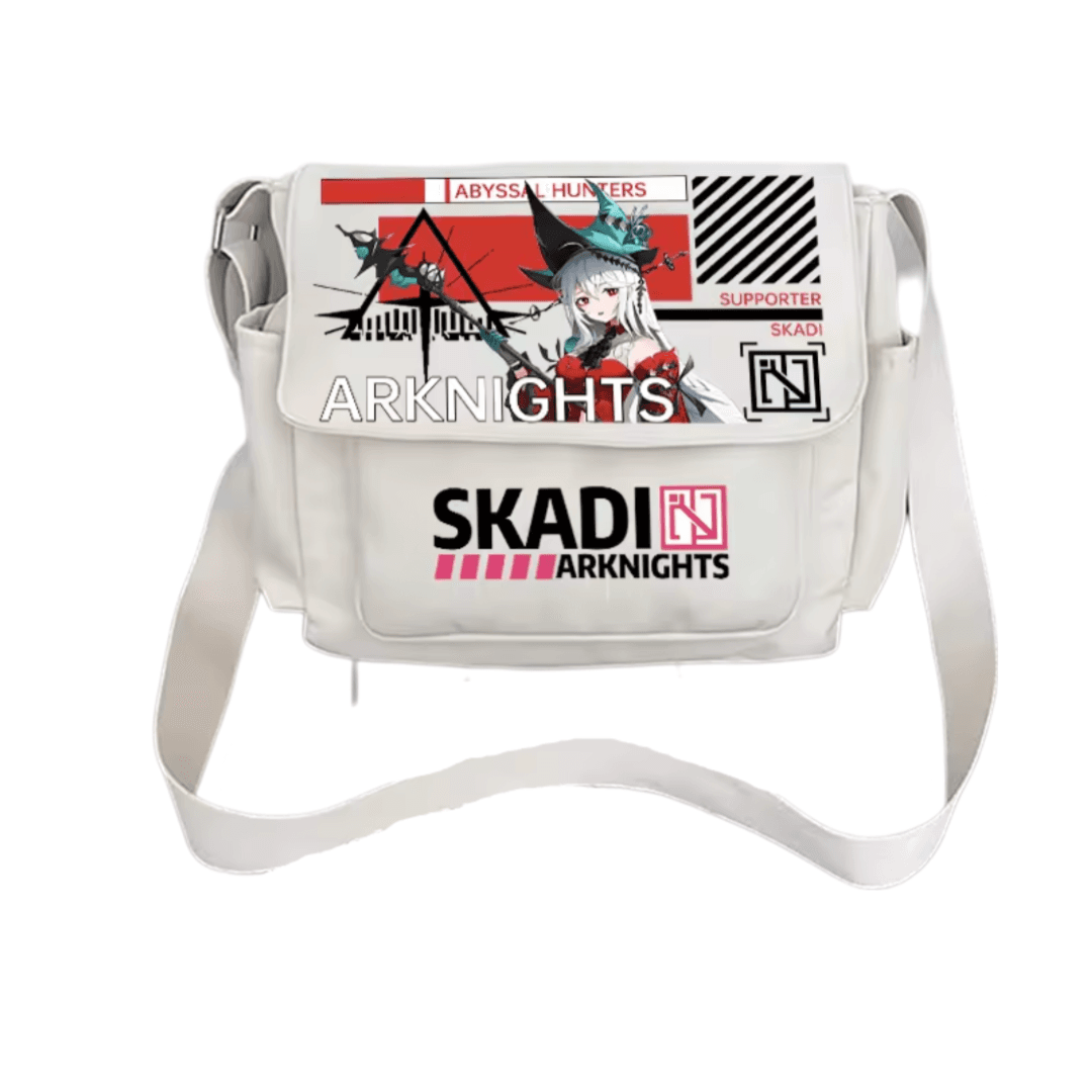 Anime Arknights Skadi White Shoulder Bag