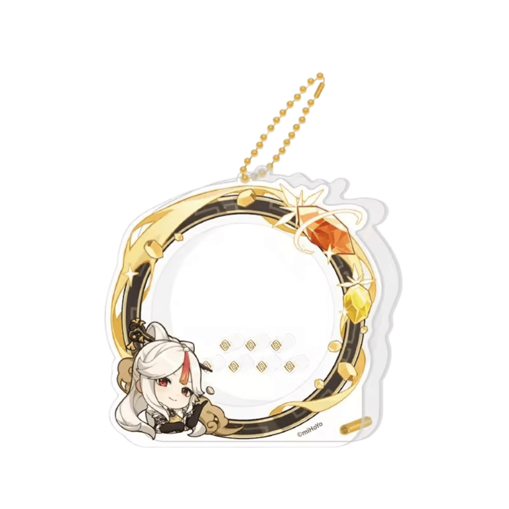 Anime Genshin Impact Ningguang Acrylic Storage Keychain