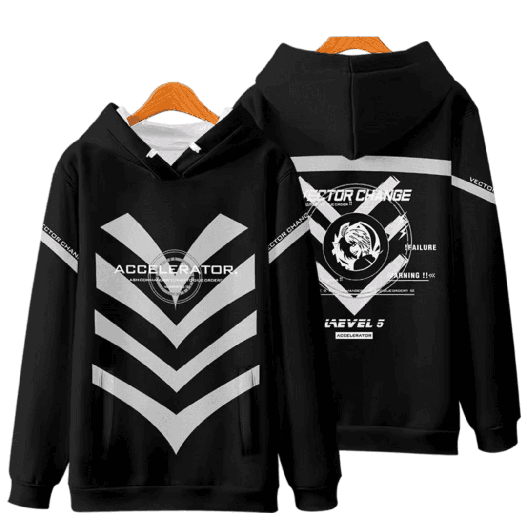 Anime A Certain Magical Index Accelerator Black Hoodie