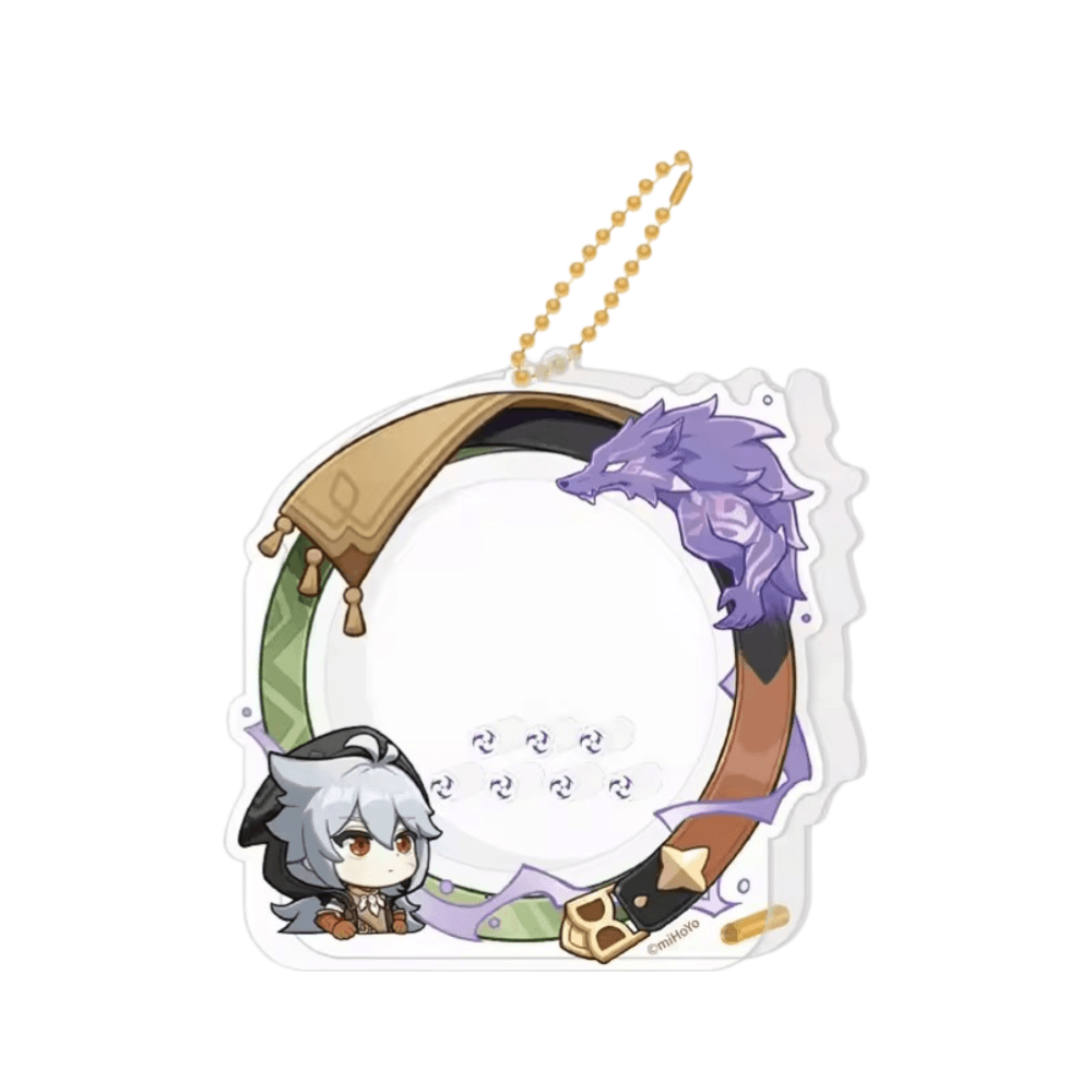 Anime Genshin Impact Razor Acrylic Storage Keychain