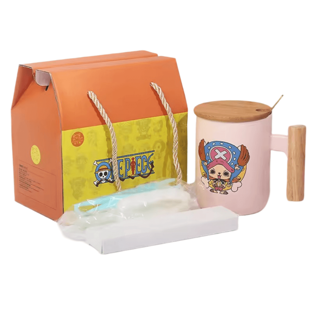 Anime One Piece Tony Tony Chopper Ceramic Mug With Lid Spoon