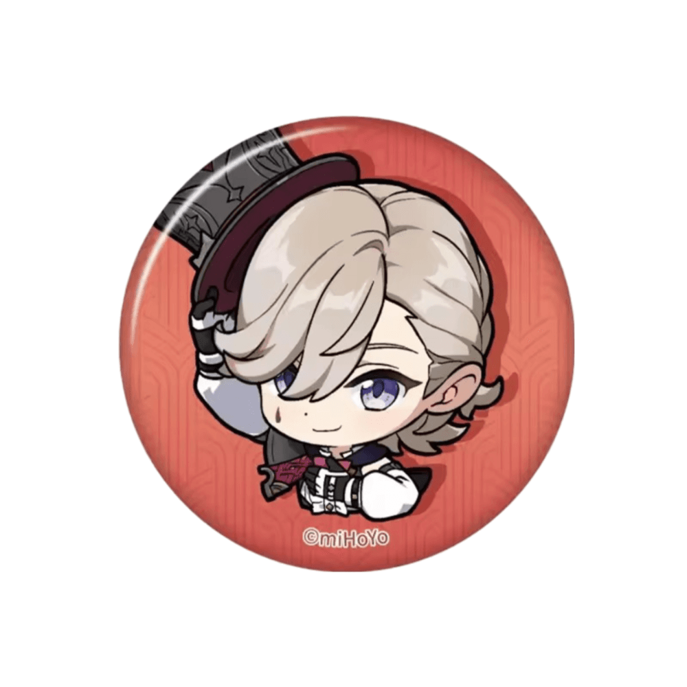 Anime Genshin Impact Lyney Print Badge
