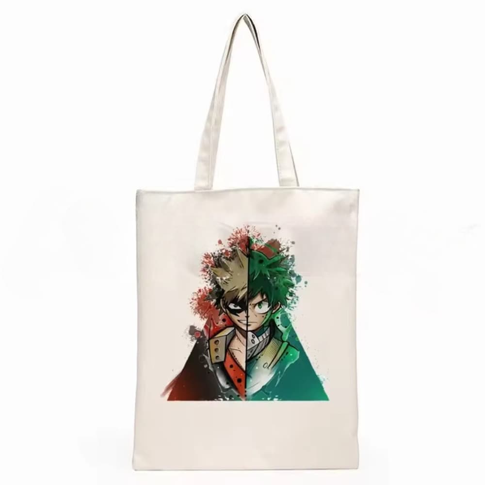 Anime My Hero Academia Katsuki Bakugo With Izuku Midoriya Shopping Bag