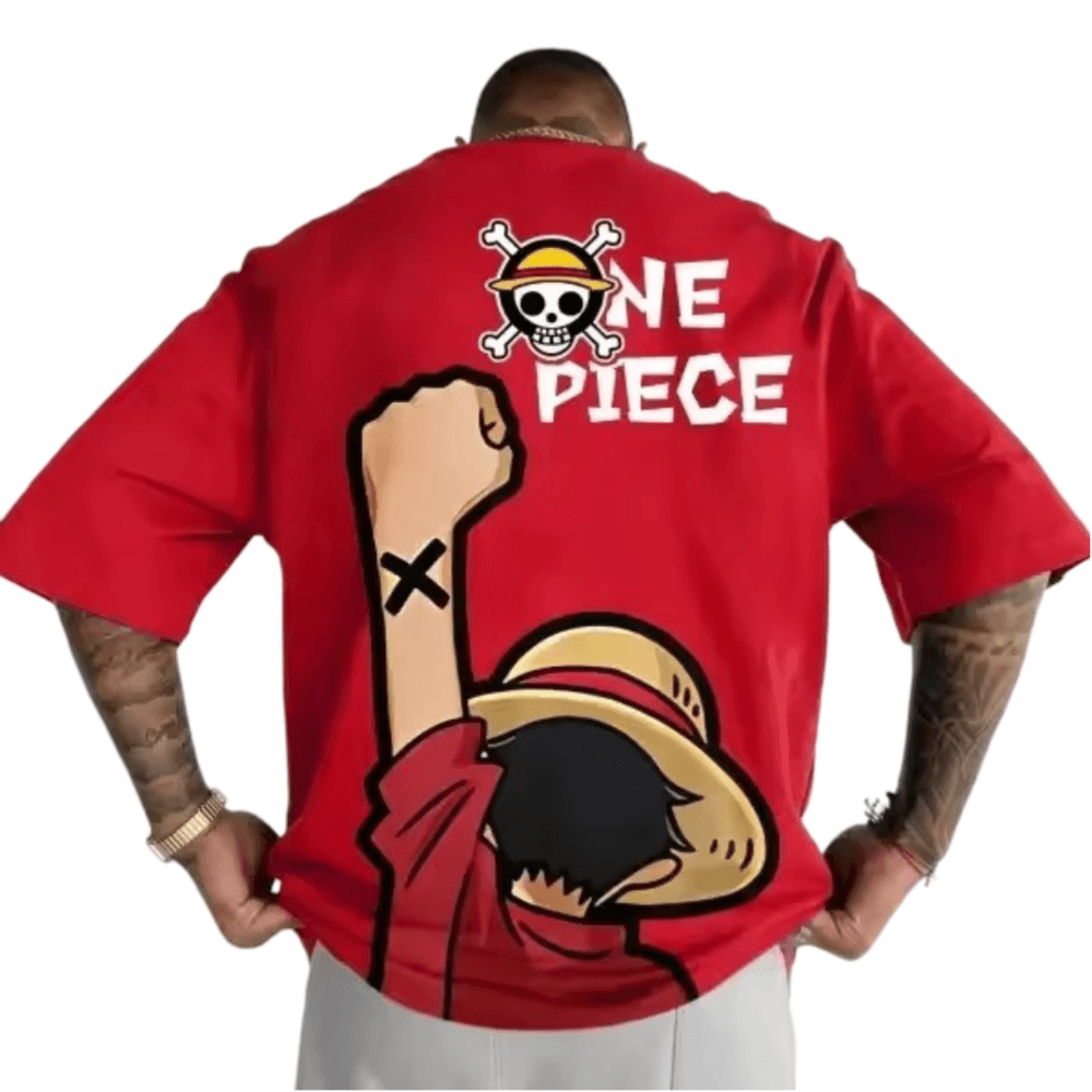 One Piece Anime Monkey D. Luffy Polyester T-Shirt