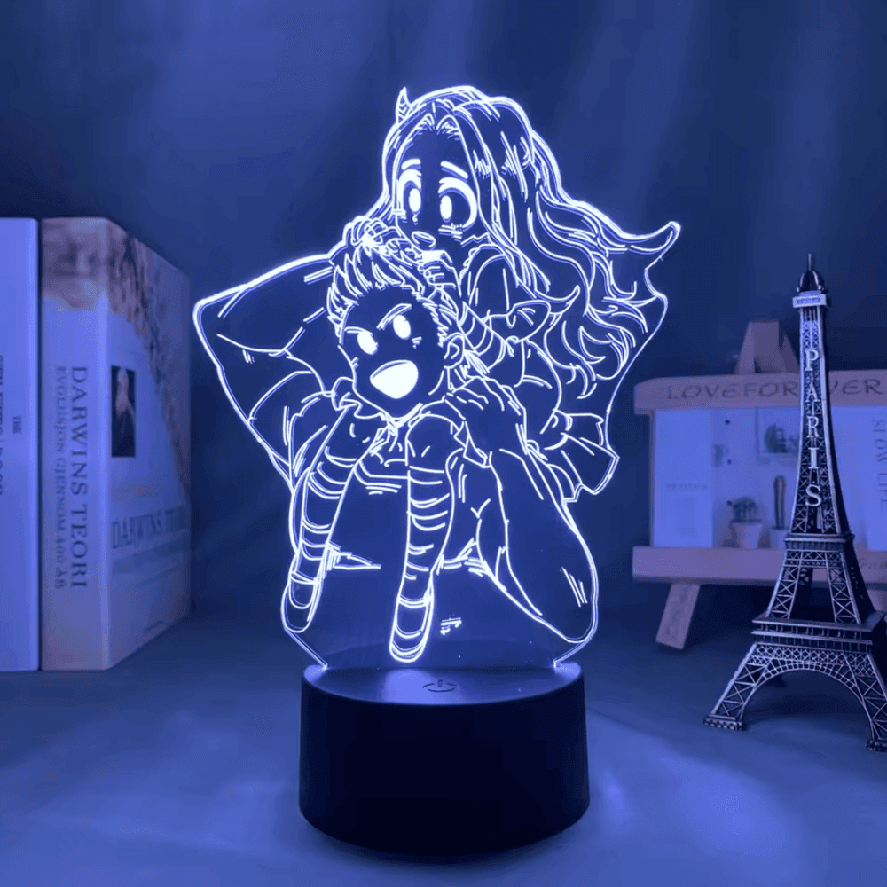My Hero Academia Anime Deku And Eri LED Acrylic Stand
