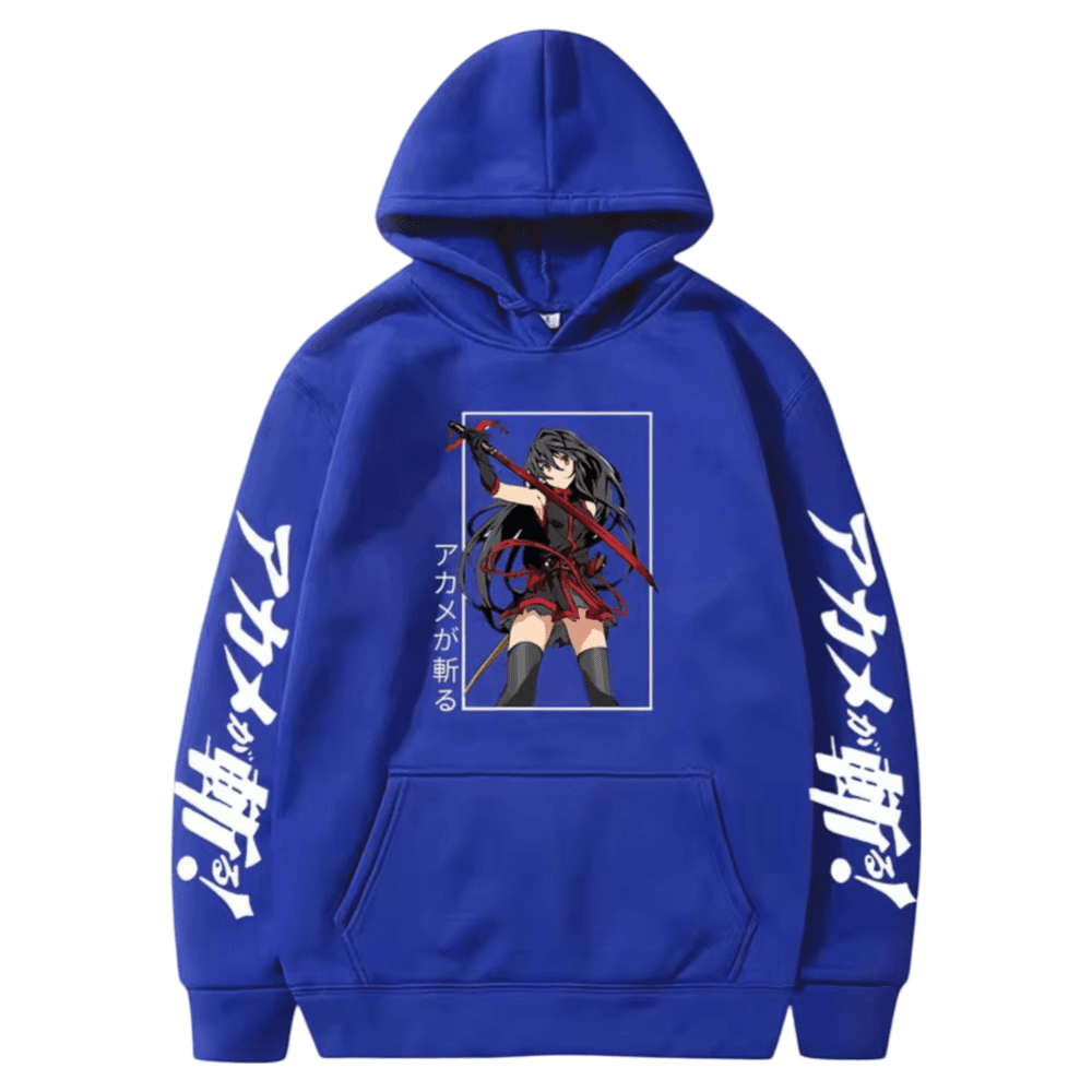 Akame Ga Kill Anime Blue Color Hoodie