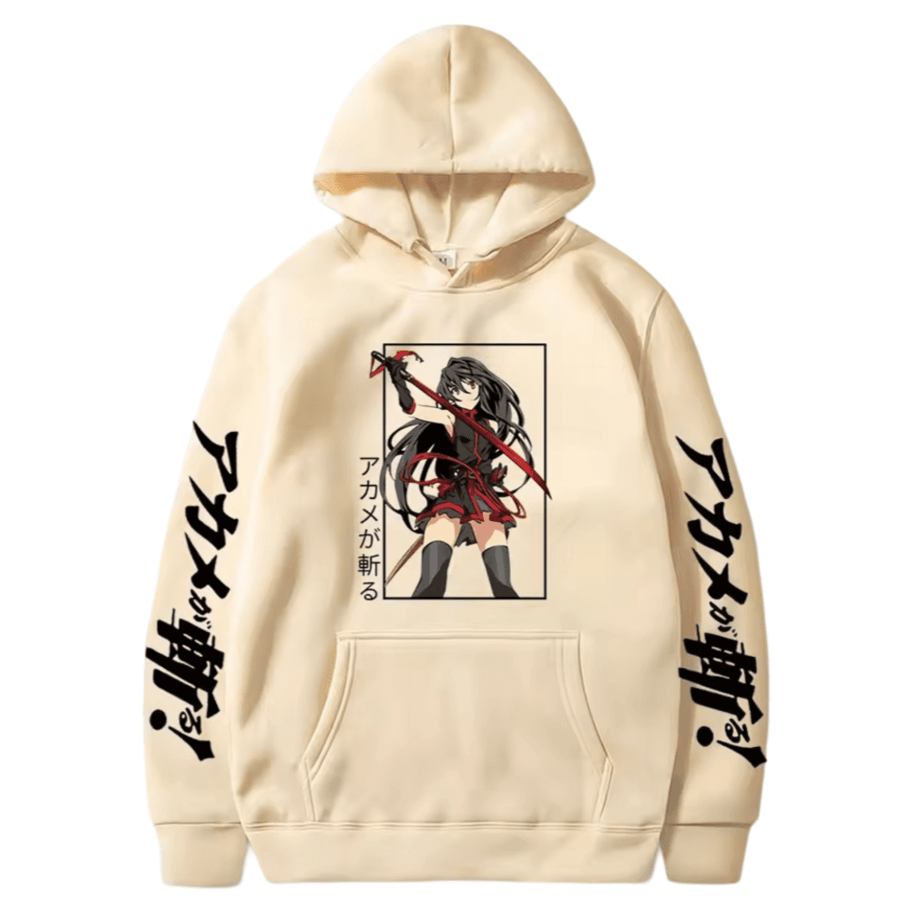 Anime Akame Ga Kill Khaki Color Hoodie