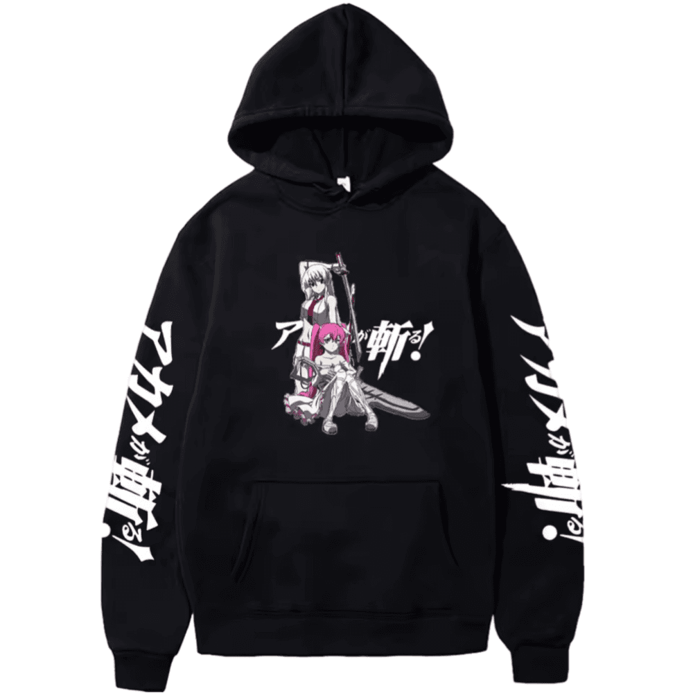 Anime Akame Ga Kill Esdeath With Mine Black Color Hoodie