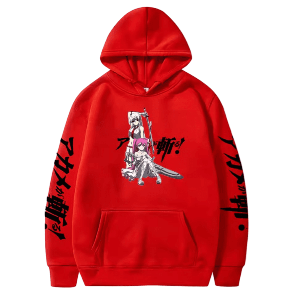 Anime Akame Ga Kill Esdeath With Mine Red Color Hoodie