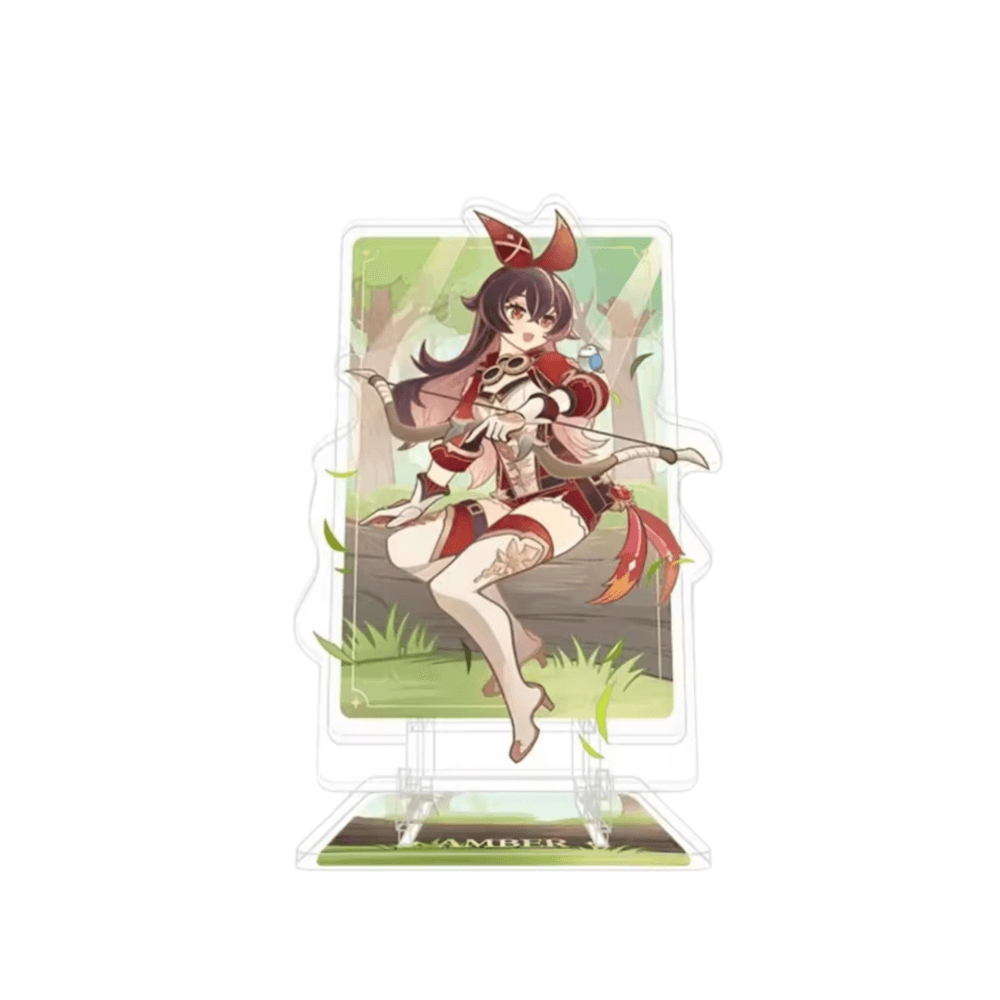 Anime Genshin Impact Amber Acrylic Phone Stand