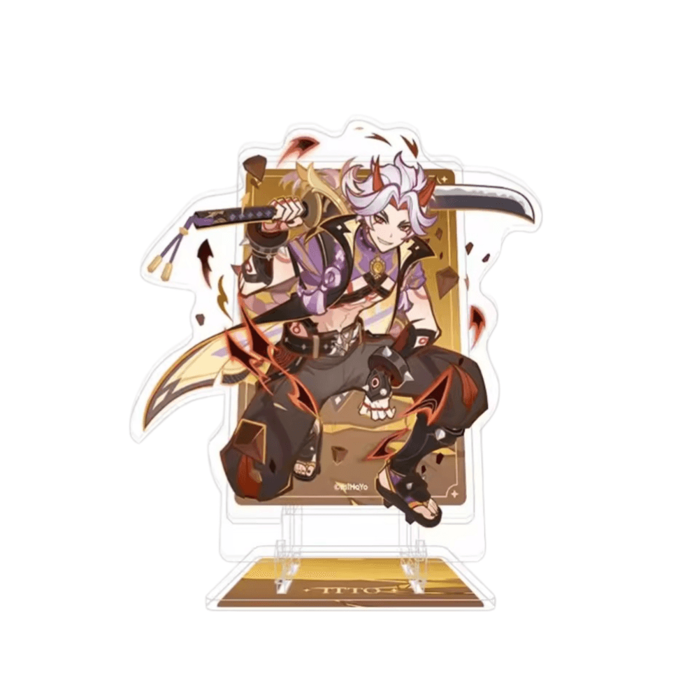 Anime Genshin Impact Arataki Itto Acrylic Phone Stand