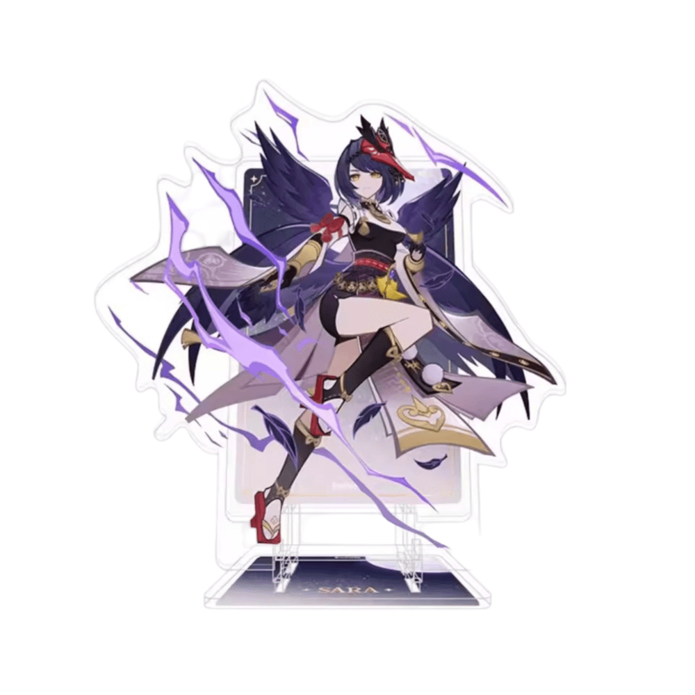 Anime Genshin Impact Kujo Sara Acrylic Phone Stand