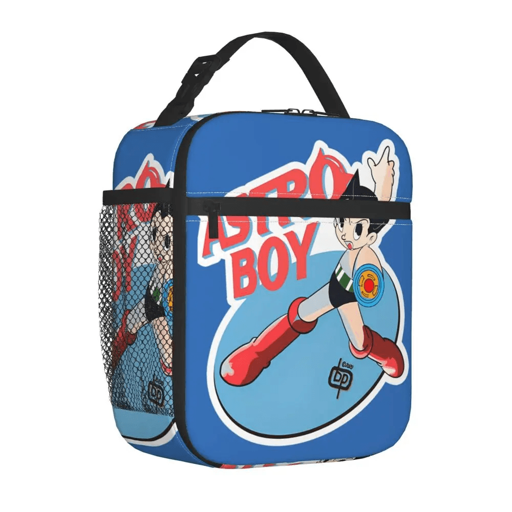 Anime Astro Boy Insulated Blue Lunch Bag