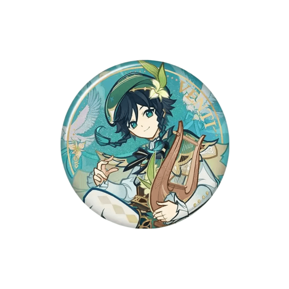 Genshin Impact Anime Venti Tinplate Badge