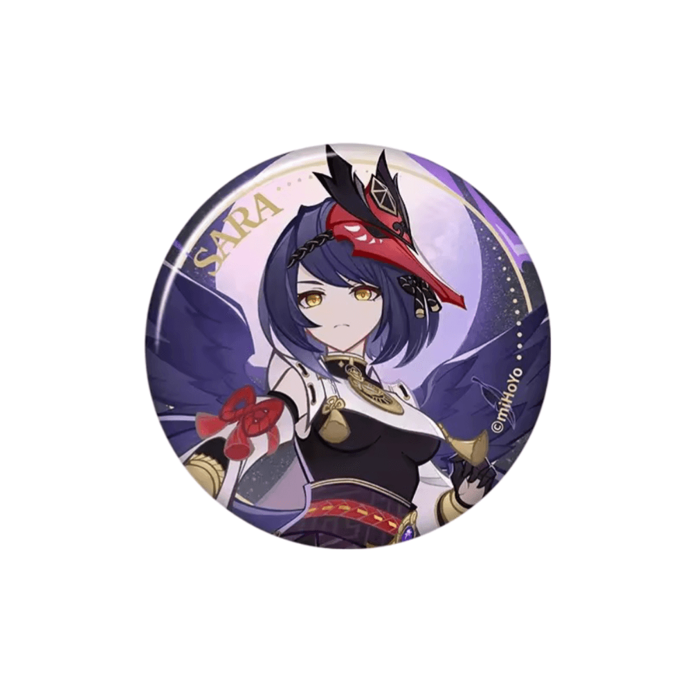 Anime Genshin Impact Kujou Sara Badge