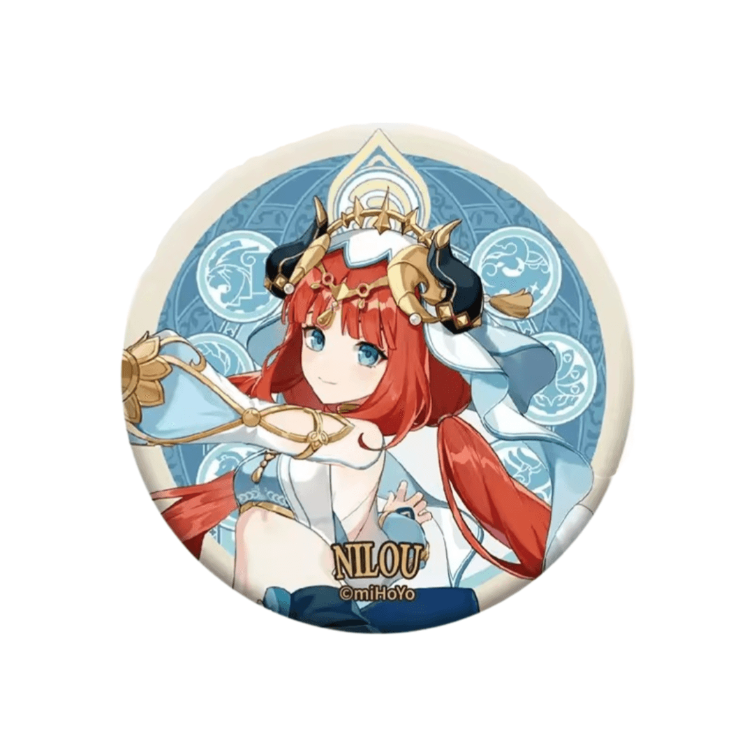 Anime Genshin Impact Nilou Metal Badge