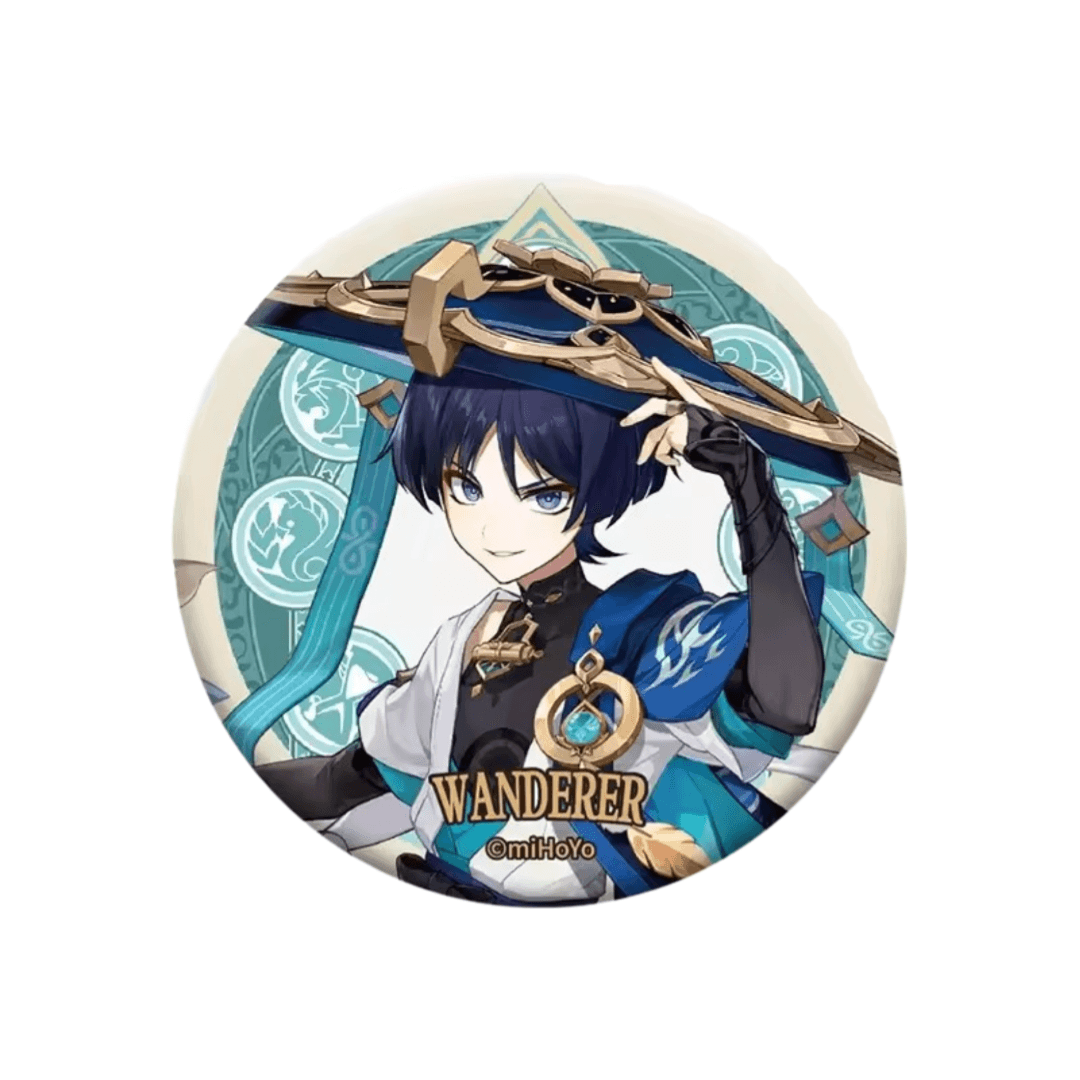 Anime Genshin Impact Wanderer Metal Badge
