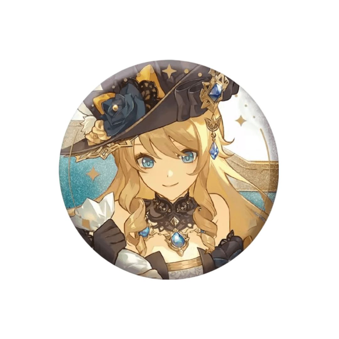 Anime Genshin Impact Navia Tinplate Badge