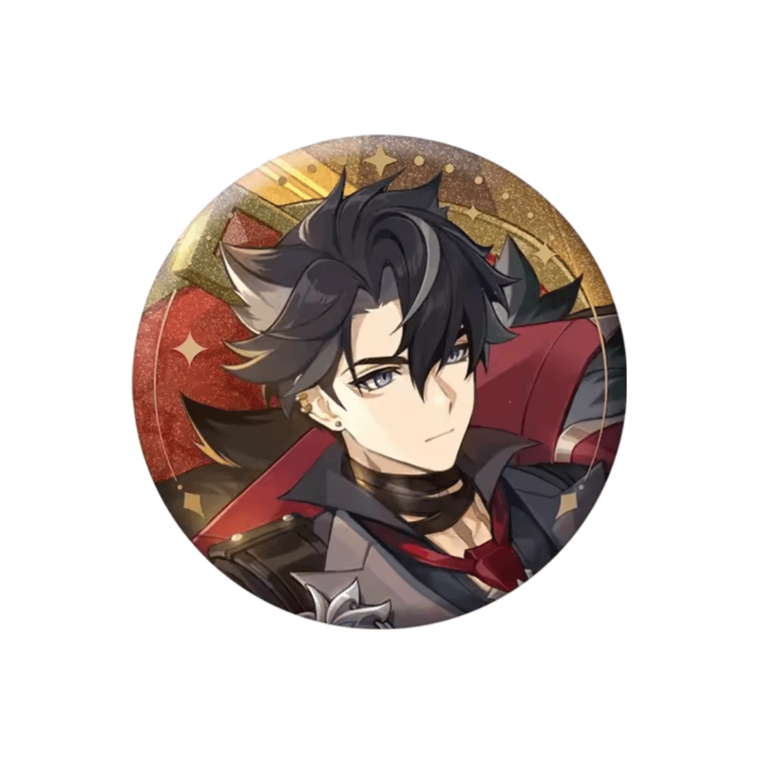 Anime Genshin Impact Wriothesley Tinplate Badge