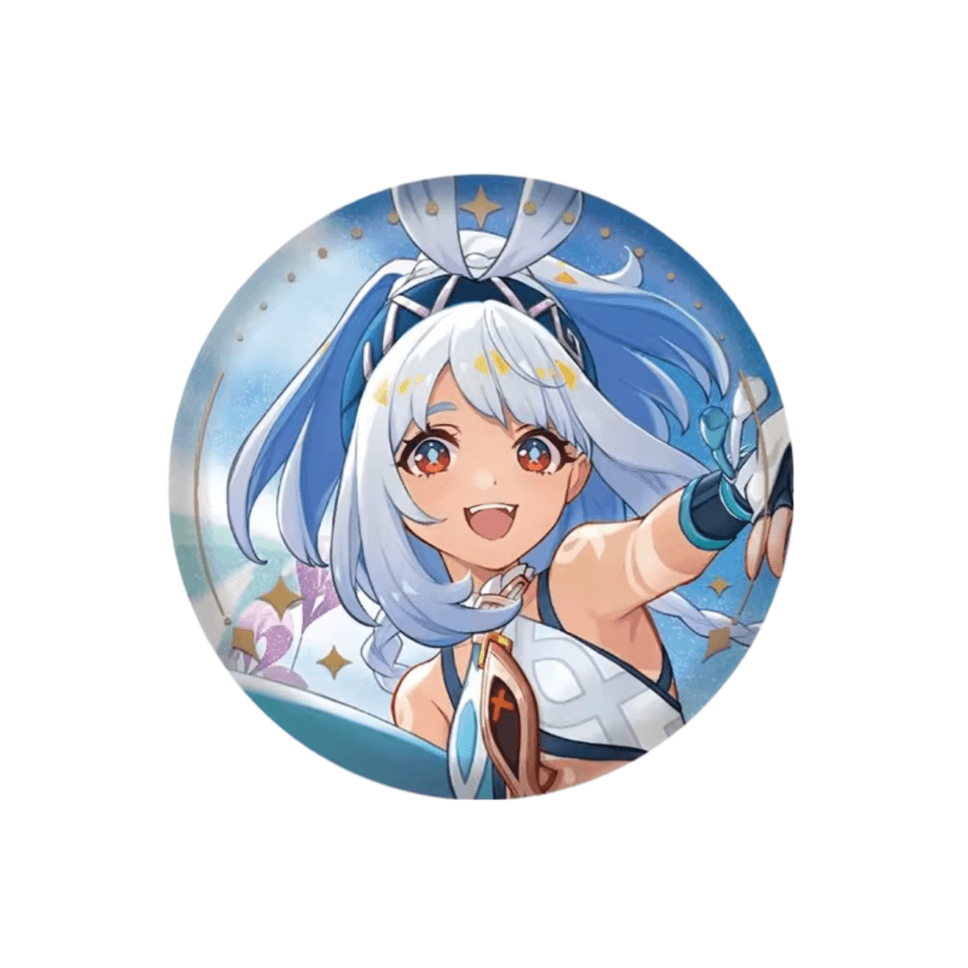 Anime Genshin Impact Mualani Tinplate Badge