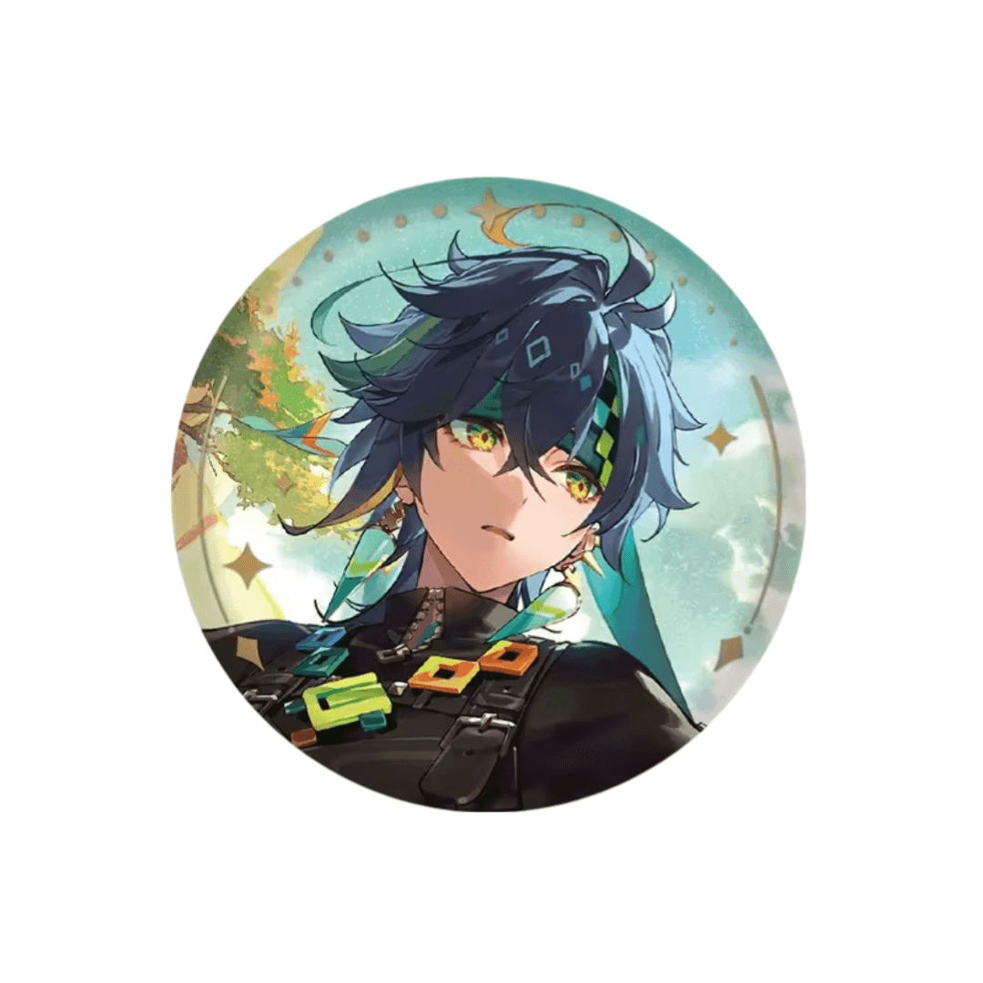 Anime Genshin Impact Kinich Tinplate Badge