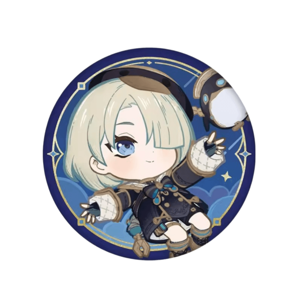 Genshin Impact Anime Freminet Tinplate Badge