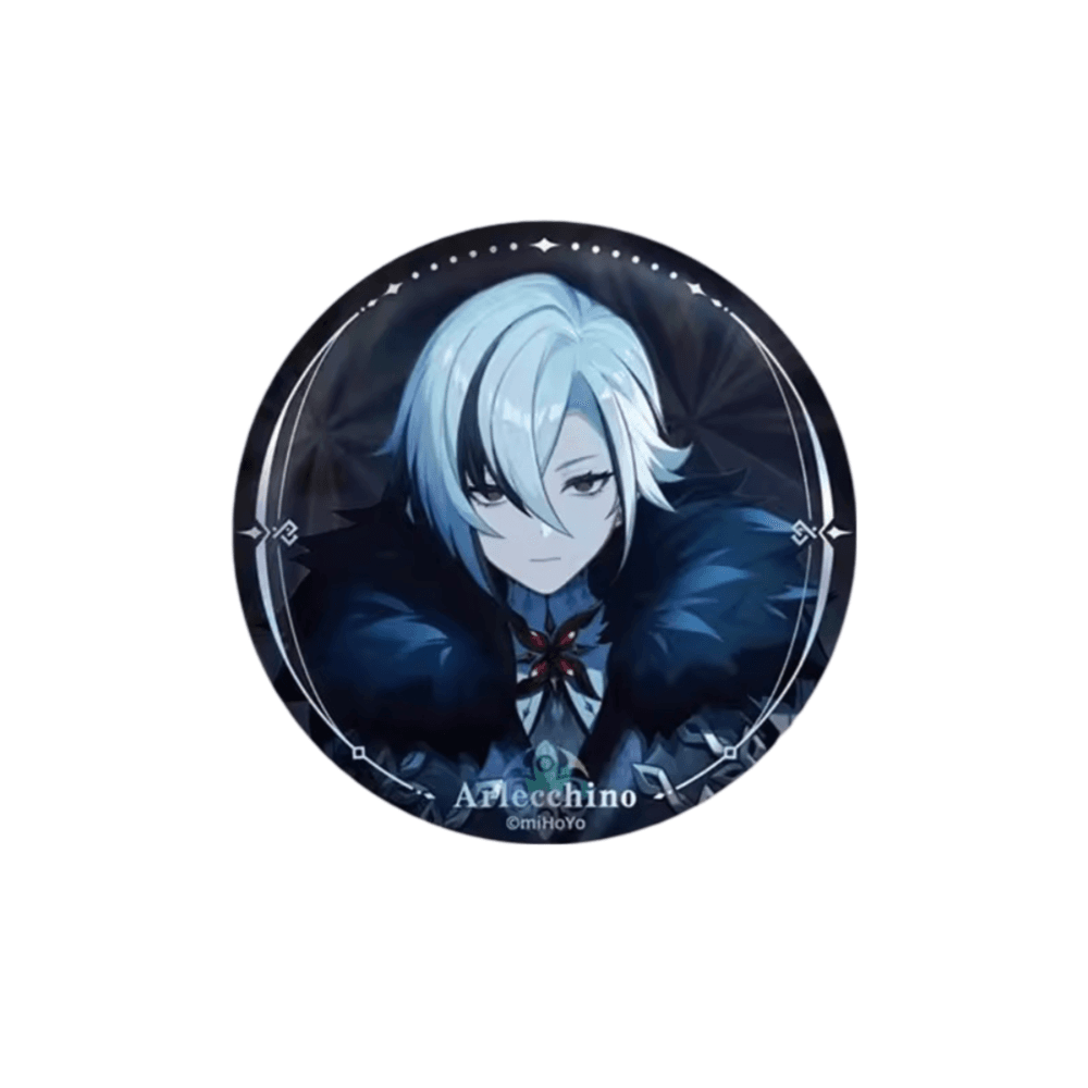 Genshin Impact Arlecchino Anime Badge