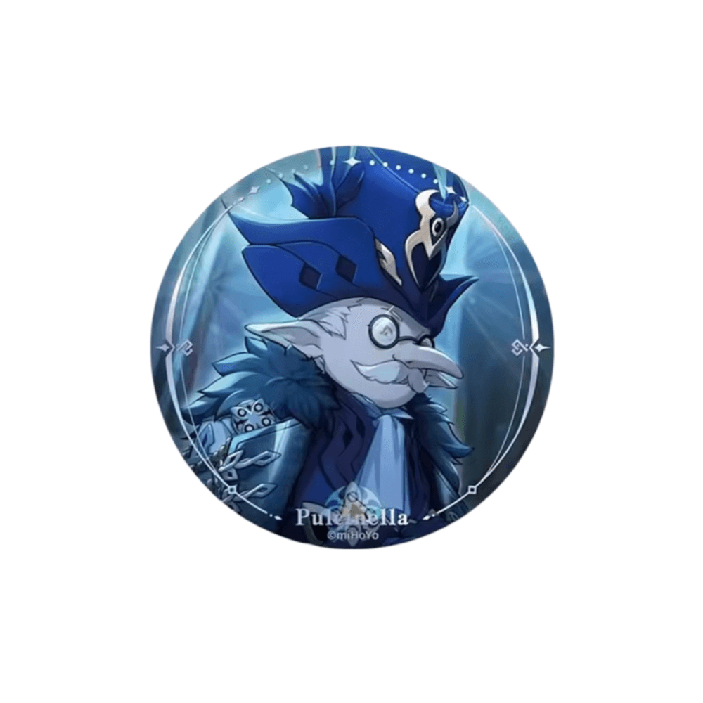 Anime Genshin Impact Pulcinella Badge