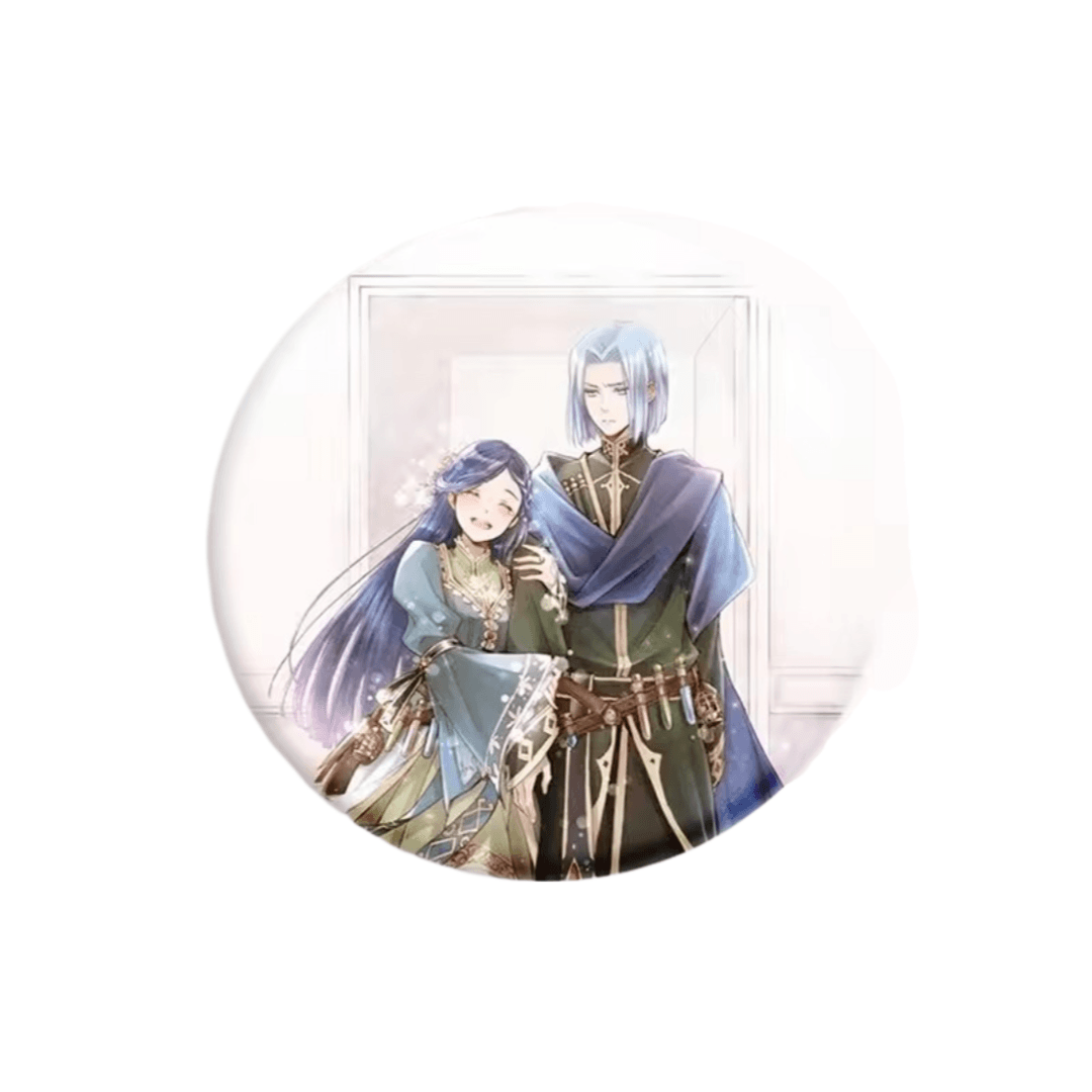 Anime Ascendance Of A Bookworm Rozemyne And Ferdinand Metal Badge