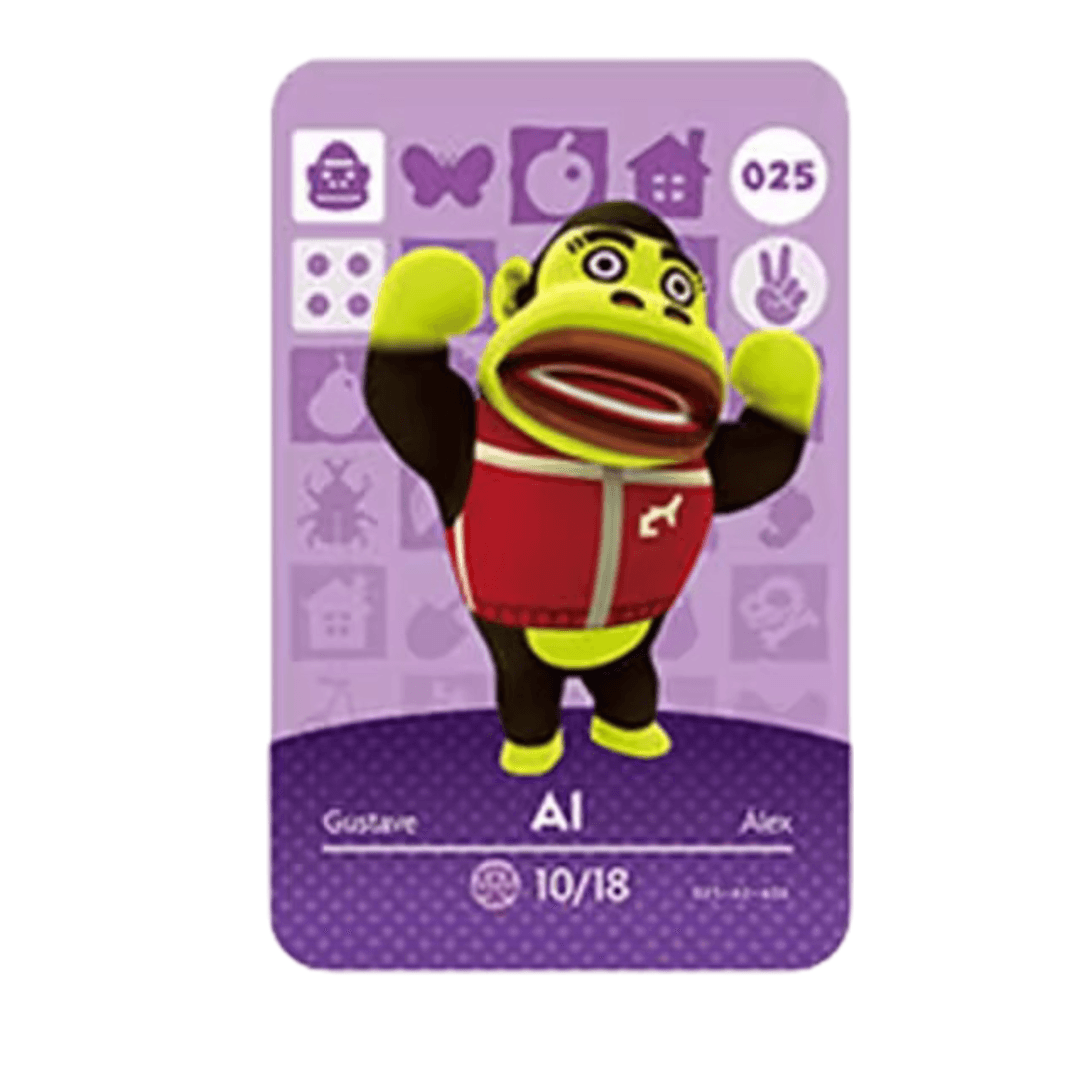 Anime Animal Crossing Al Amiibo Card