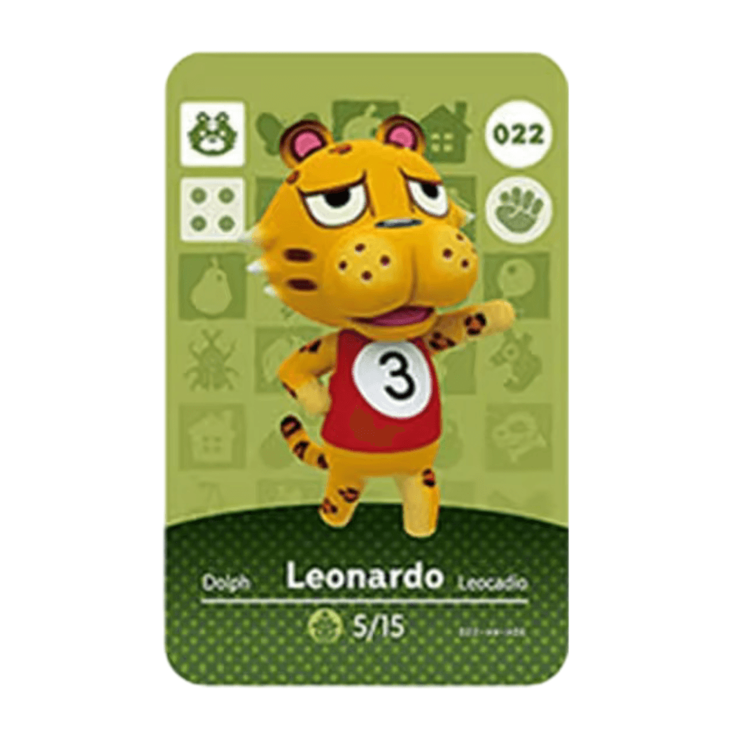 Anime Animal Crossing Leonardo Amiibo Card