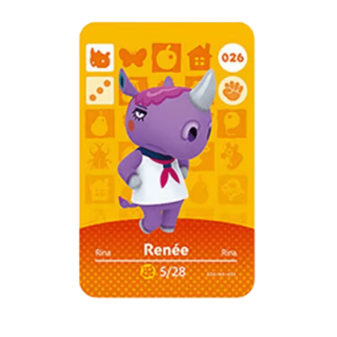 Anime Animal Crossing Renée Amiibo Card