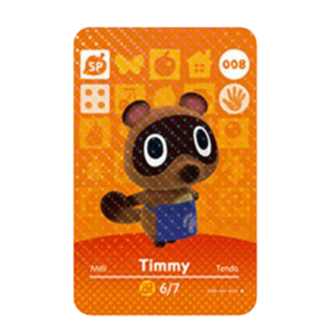 Anime Animal Crossing Timmy Amiibo Card