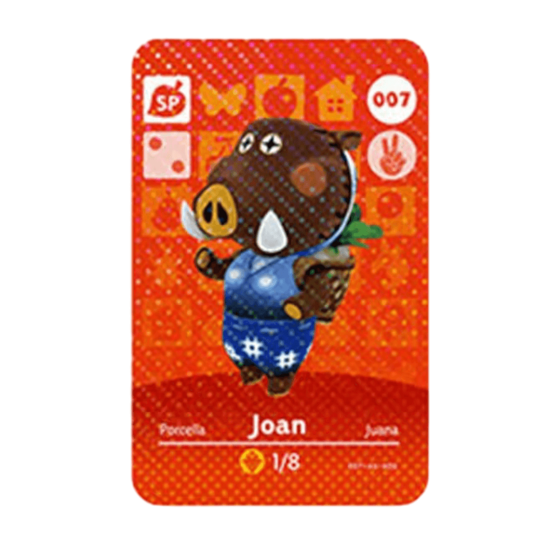 Anime Animal Crossing Joan Amiibo Card