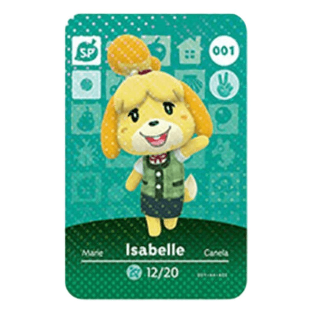 Anime Animal Crossing Isabelle Amiibo Card