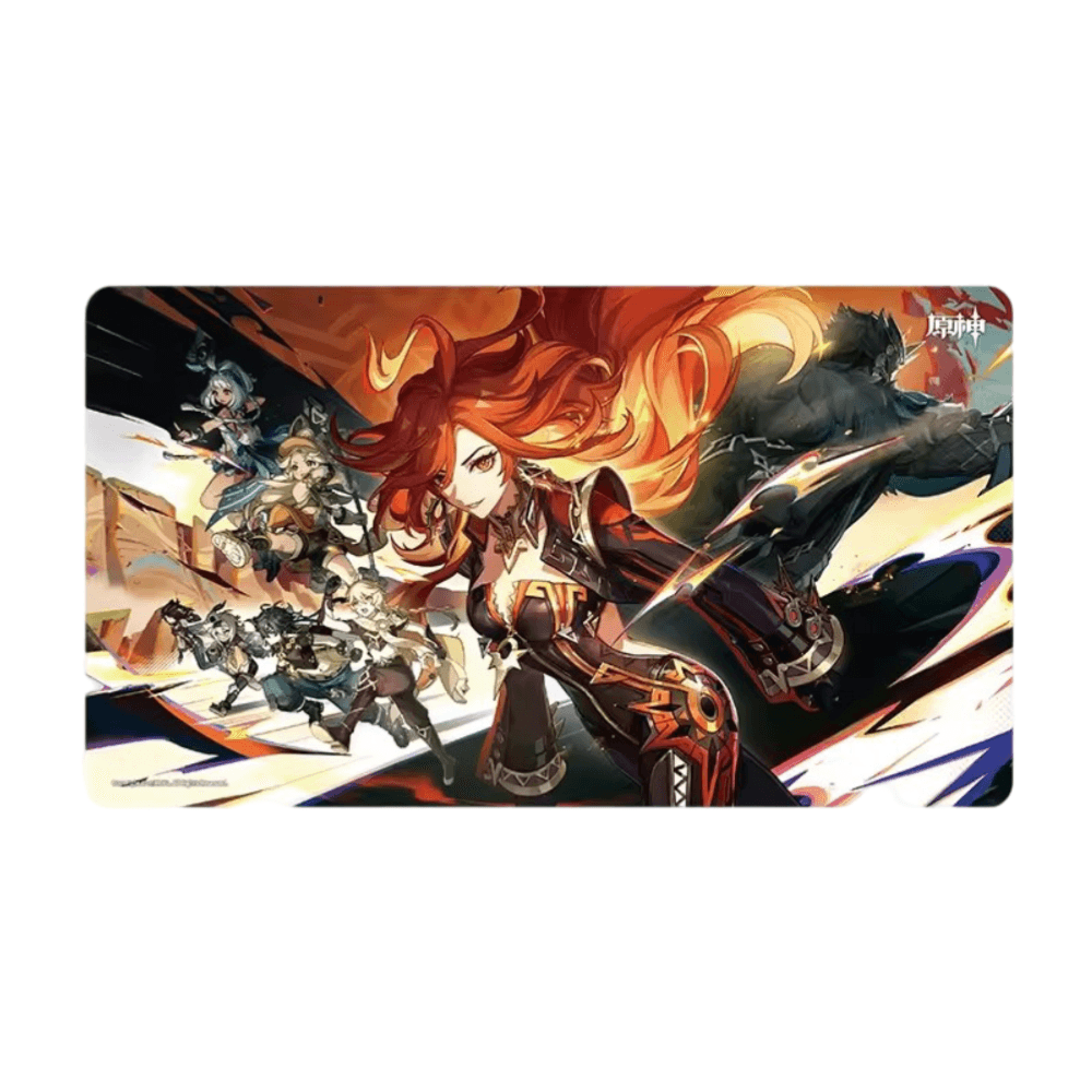 Anime Genshin Impact The Path Of Glory And Blazing Sky Mouse Pad